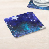 宇宙背景（星） ペーパーコースター (アングル)