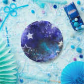 宇宙背景（星） ペーパープレート (パーティー)