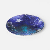 宇宙背景（星） ペーパープレート (アングル)