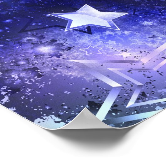 宇宙背景（星） ポスター (角)