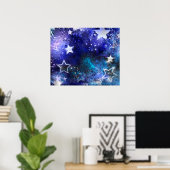 宇宙背景(星) ポスター (ホームオフィス)