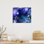 宇宙背景(星) ポスター (キッチン)
