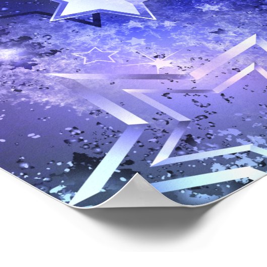 宇宙背景(星) ポスター (角)