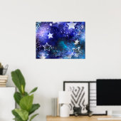 宇宙背景（星） ポスター (ホームオフィス)
