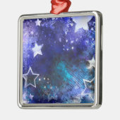 宇宙背景(星) メタルオーナメント (左)