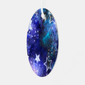 宇宙背景（星） メタルオーナメント (正面左)