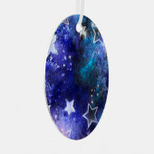 宇宙背景（星） メタルオーナメント (正面右)