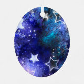 宇宙背景（星） メタルオーナメント (裏面)