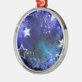 宇宙背景（星） メタルオーナメント (左)