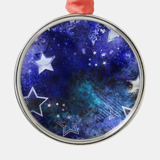 宇宙背景（星） メタルオーナメント (正面)