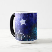 宇宙背景（星） モーフィングマグカップ (正面左)