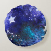 宇宙背景（星） ラウンドクッション (裏面)