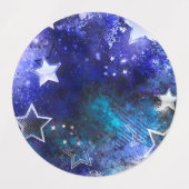 宇宙背景（星） ラベル (デザイン1)