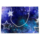 宇宙背景（星） ラージペーパーバッグ (正面)