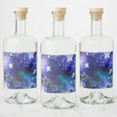 宇宙背景（星） リキュールボトルラベル (ボトル)