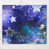 宇宙背景（星） リキュールボトルラベル (シングルラベル)