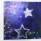 宇宙背景（星） 三つ折りカード (内部最初)