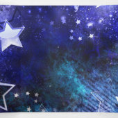 宇宙背景（星） 三つ折りクリスマスカード (内部中)