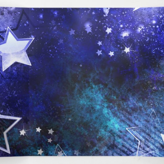 宇宙背景（星） 三つ折り招待状 (内部中)