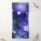 宇宙背景（星） 三つ折り招待状 (内部)