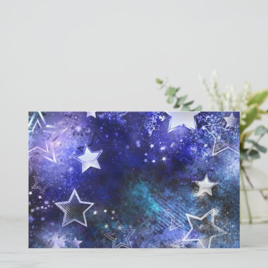 宇宙背景（星） 便箋 (スタンド正面)