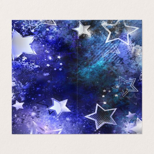 宇宙背景（星） 名刺 (外部フラット)