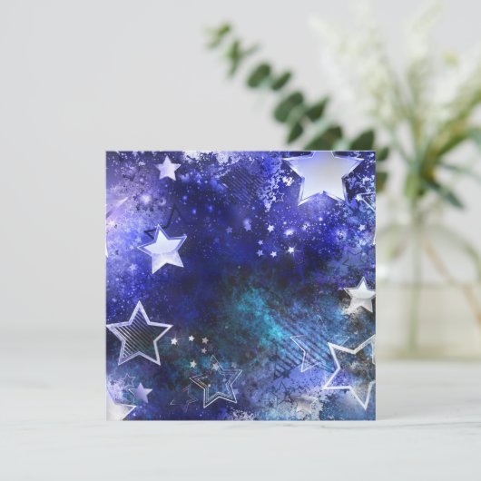 宇宙背景（星） 招待状 (スタンド正面)