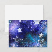 宇宙背景（星） 案内状 (正面/裏面)