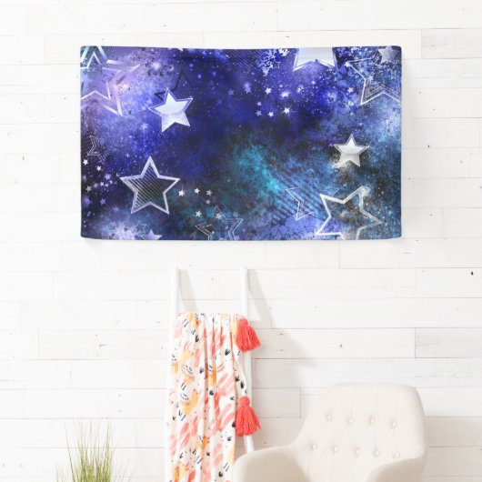 宇宙背景（星） 横断幕 (インサイチュ)