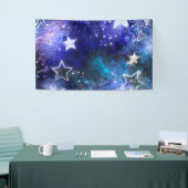 宇宙背景（星） 横断幕 (トレードショー)