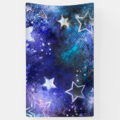 宇宙背景（星） 横断幕 (縦)