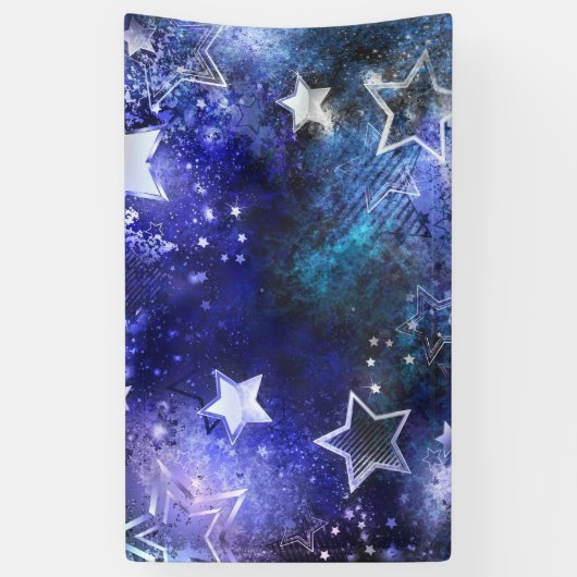 宇宙背景（星） 横断幕 (縦)