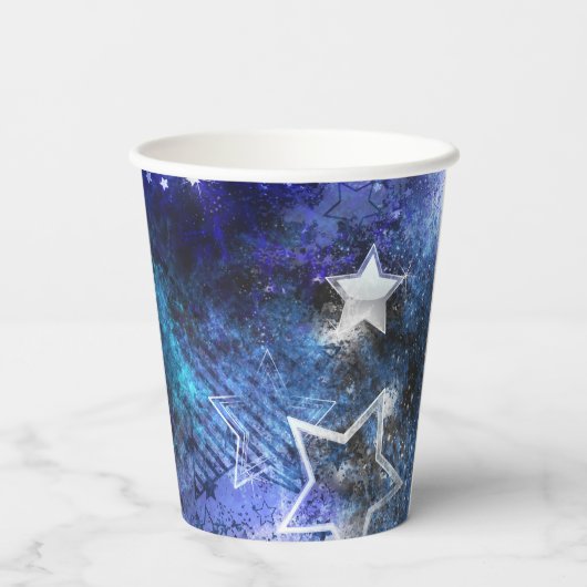 宇宙背景（星） 紙コップ (裏面)