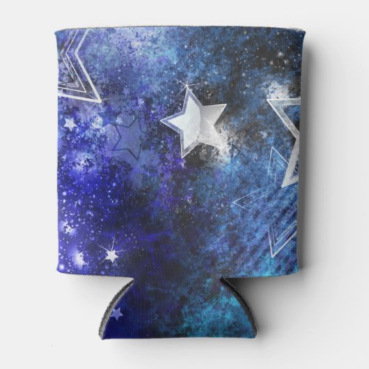 宇宙背景（星） 缶クーラー (正面)