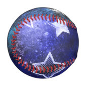 宇宙背景（星） 野球ボール (正面左)