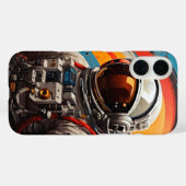 宇宙脱出 – レトロ宇宙飛行士ケース Case-Mate iPhoneケース (裏面 (横))