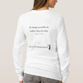 宇宙自殺防止のサイン Tシャツ (裏面)