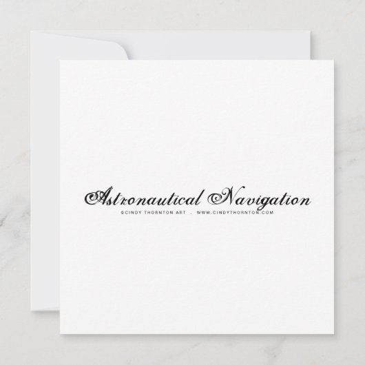 宇宙航法 – ミニプリント (裏面)