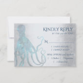 宇宙航海のタコ |シーライフをテーマにしたエンタリー 出欠カード (正面)