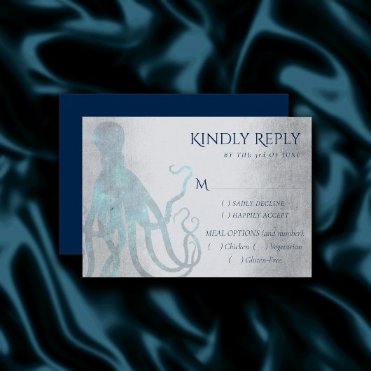 宇宙航海のタコ |シーライフをテーマにしたエンタリー 出欠カード