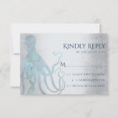 宇宙航海のタコ |マリーナのシーライフをテーマにした 出欠カード (正面)