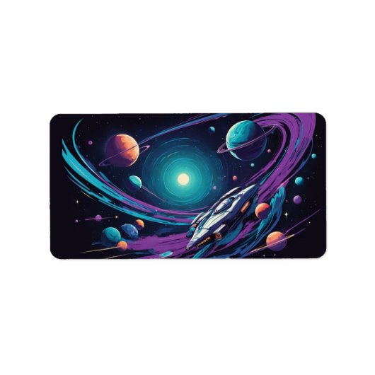 宇宙航海 ラベル (正面)