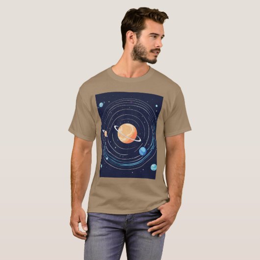 「宇宙航海」 Tシャツ (正面フル)