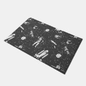宇宙航空模様 ドアマット (アングル)