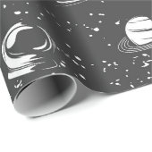 宇宙航空模様 ラッピングペーパー (ロールコーナー)