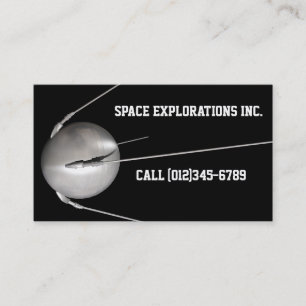 宇宙航空businesscardのテンプレート 名刺
