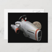 宇宙船おもしろいのサ飛んでいるンタクロース シーズンポストカード (正面/裏面)