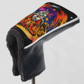 宇宙船から爆発させる ゴルフヘッドカバー (3/4 正面)