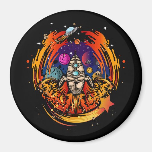 宇宙船から爆発させる マグネット (正面)