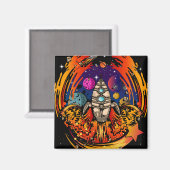 宇宙船から爆発させる マグネット (正面/裏面)